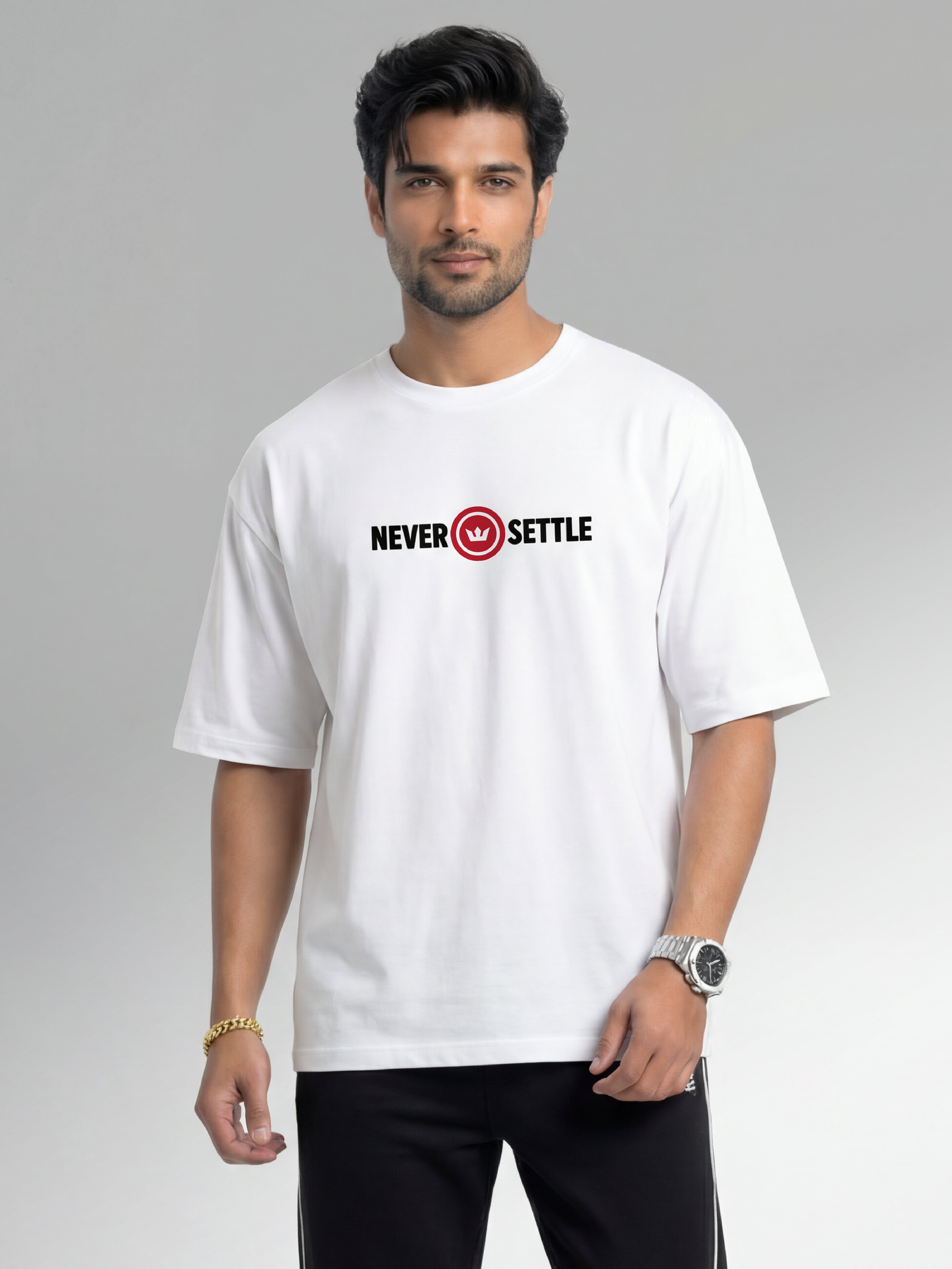 Never Settle Oversized T shirt