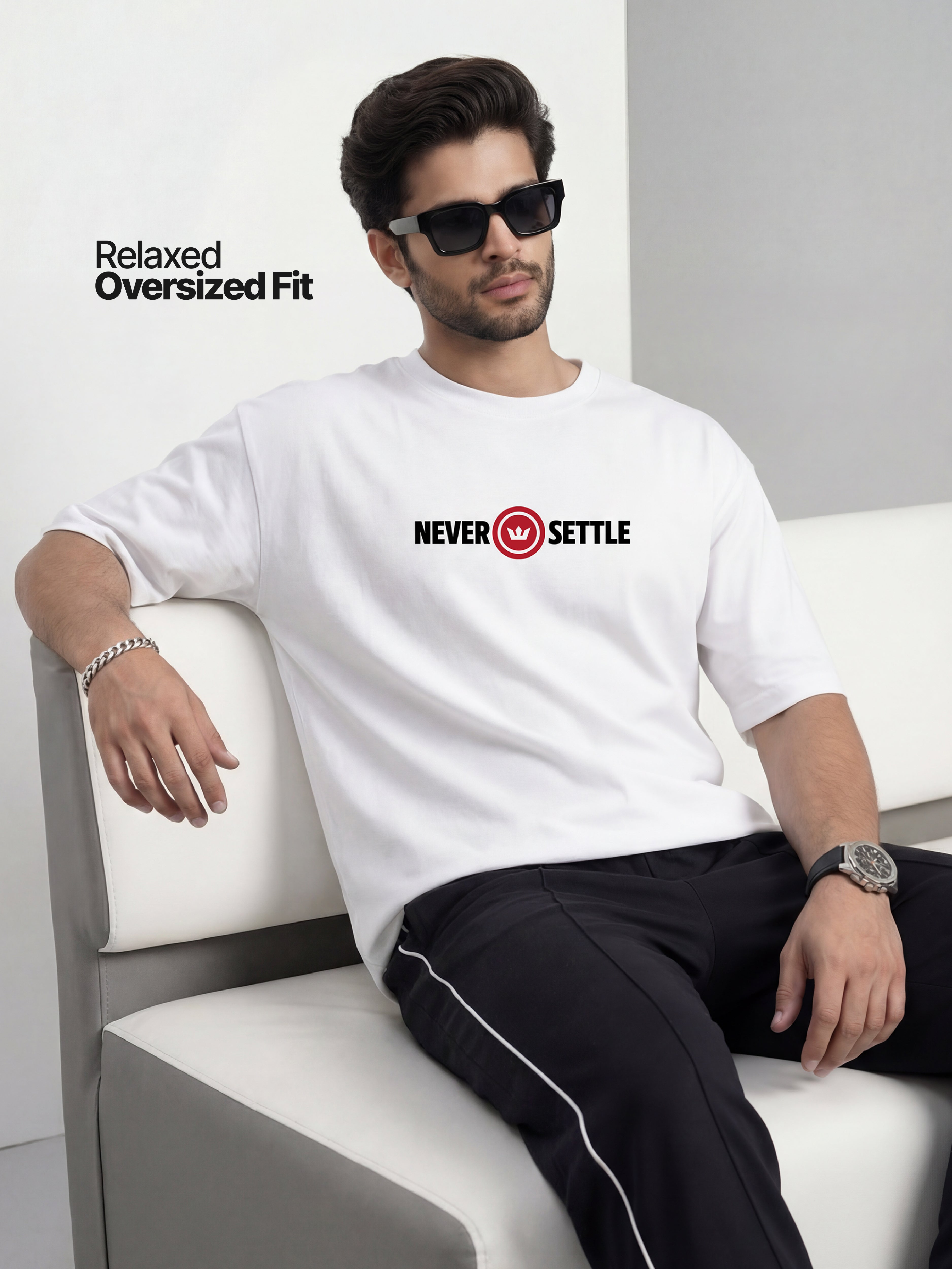 Never Settle Oversized T shirt