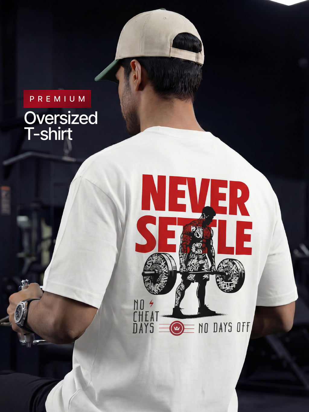 Never Settle Oversized T shirt